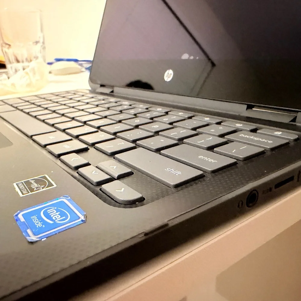 HP Silver and Black Laptop with Intel Inside